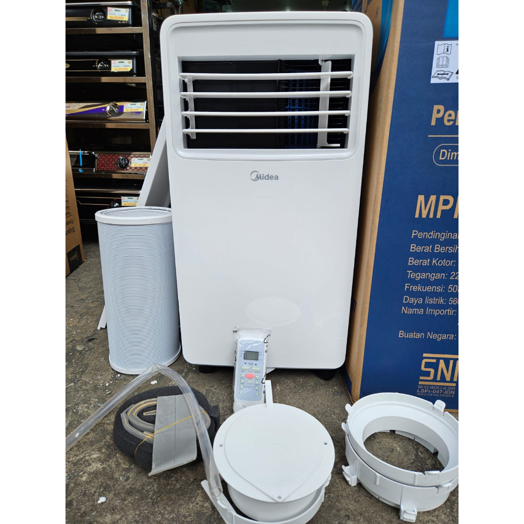 Jual AC PORTABEL MIDEA 05 PK 1/2PK Midea AC Portable MPHA05 CRN7 AC