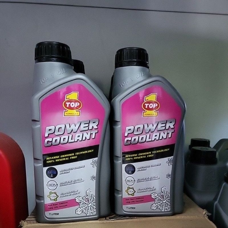 Jual TOP-1 POWER COOLANT MERAH 1 Liter -AIR RADIATOR COOLANT- | Shopee ...