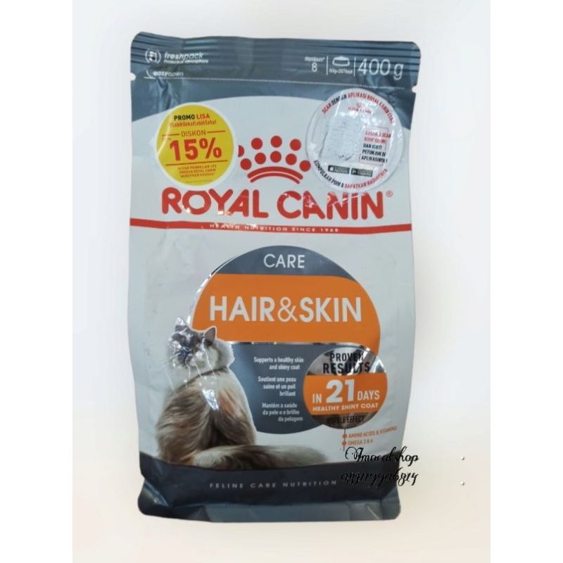 Jual Royal canin hair and skin 400 g | Shopee Indonesia