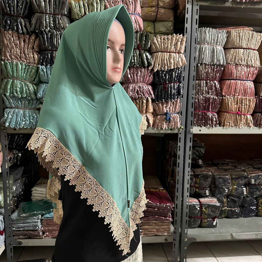 Jual Jilbab Instan Premium Hijab Mirza Mix Renda Ori Zain Collection ...