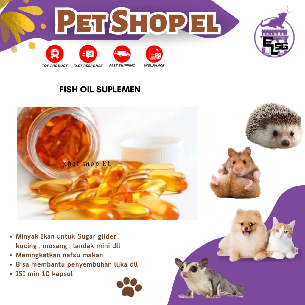 Jual Minyak ikan tunghai fish liver oil vitamin sugar glider,hamster