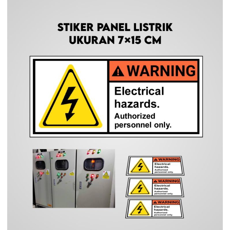 Jual Stiker sign panel stiker panel listrik stiker awas listrik stiker ...