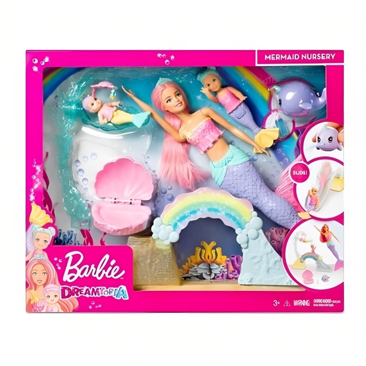 Jual Barbie Dreamtopia Mermaid Nursery Playset Shopee Indonesia