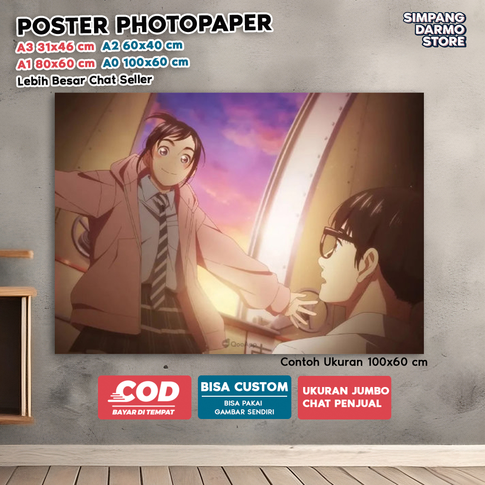 Jual Poster Anime Kimi wa Houkago Insomnia Kualitas HD dan Bisa Custom