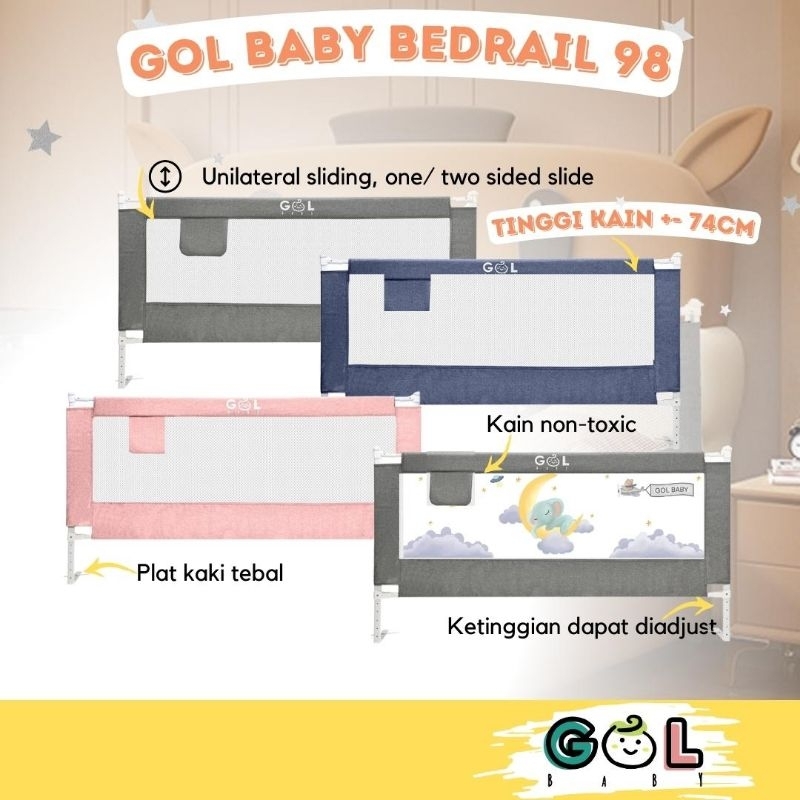 Jual GOL Baby Bedrail Bedguard Pembatas Pengaman Pagar Dipan Kasur ...