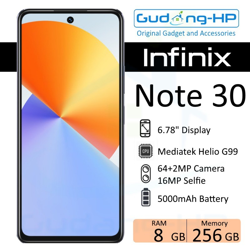 Jual Infinix Note 30 8/256 GB Garansi Resmi | Shopee Indonesia