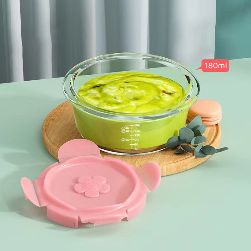 Jual Kotak Tempat Makan Kaca Baby Glass Food Container Kedap Udara Makanan Bayi Kaca Penyimpanan