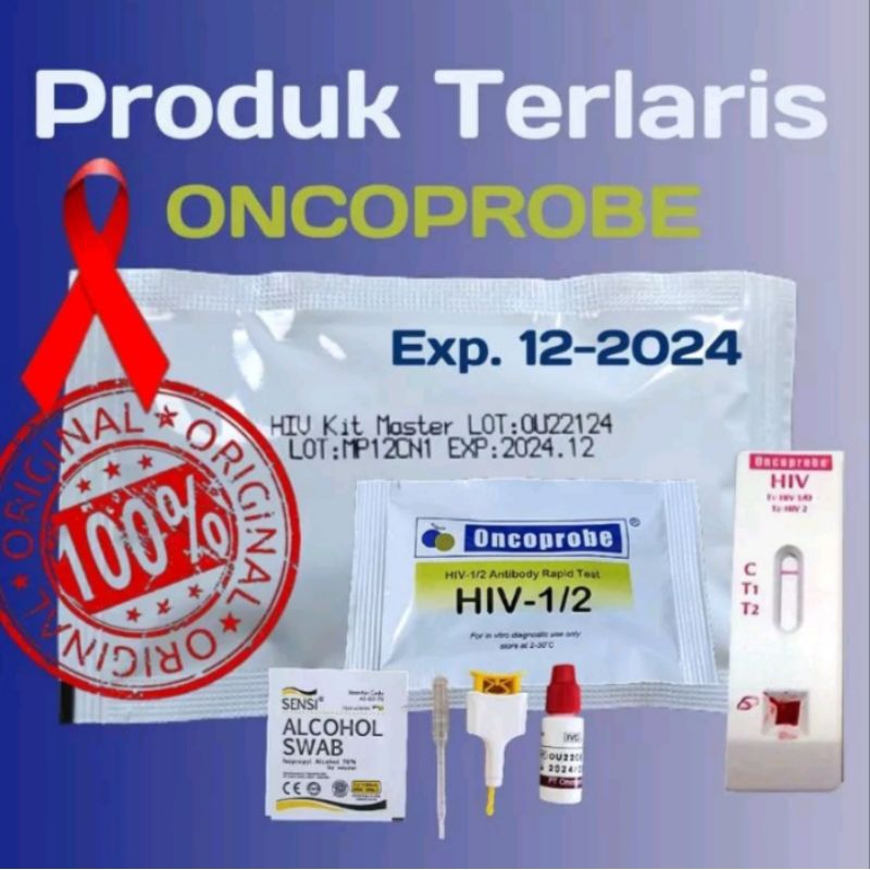 Jual Alat Tes Uji HIV /HAIDS Generasi 4 ONCOPROBE Varian Pilihan