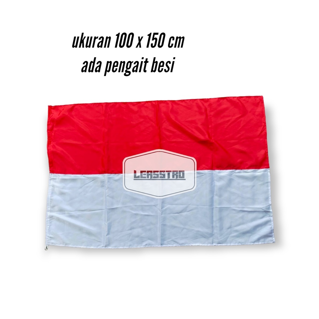 Jual Bendera Merah Putih Ukuran 100 X 150 Cm Pengait Besi Bahan Satin Shopee Indonesia 