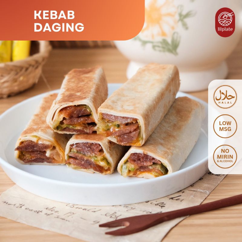 Jual KEBAB (Halal & Premium, DagingSayur & Full Meat, Pedas/Tidak