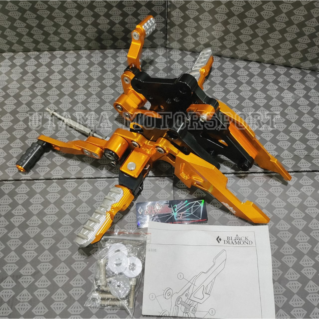 Jual Footstep Underbound Black Diamond Nui Motor Ninja 250 Fi / Ninja ...