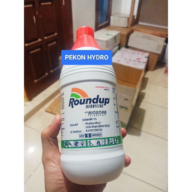 Jual Herbisida Roundup 486 SL 1 Liter - Racun Rumput Sistemik IPA ...
