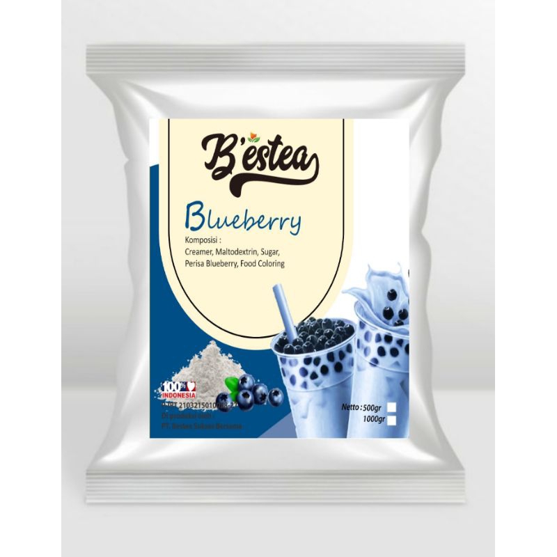 Jual Bubuk Minuman Rasa Blueberry Reguler 500 gram Powder Drink ...