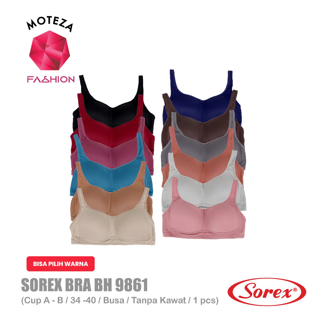 Jual Sorex Bra Bh Tanpa Kawat Busa Extra Comfort Cup C Besar Kait Shopee Indonesia