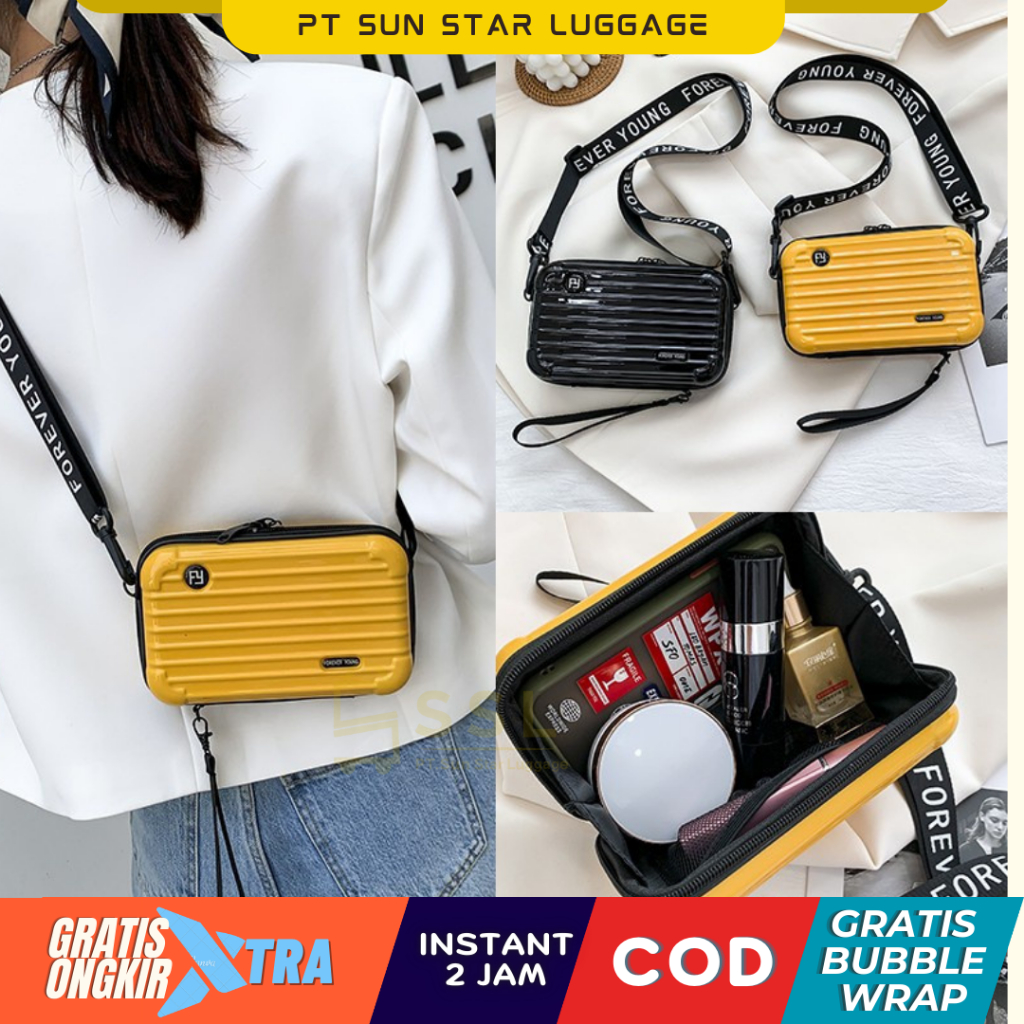 Jual Tas Selempang Handbag Mini 7 Inch Tas Sling Bag Mini Koper Make Up Shopee Indonesia