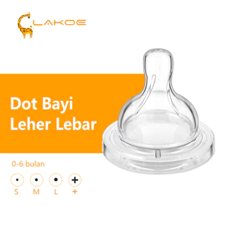 LAKOEOFFICIALMALL Dot Nipple leher lebar Puting Bayi