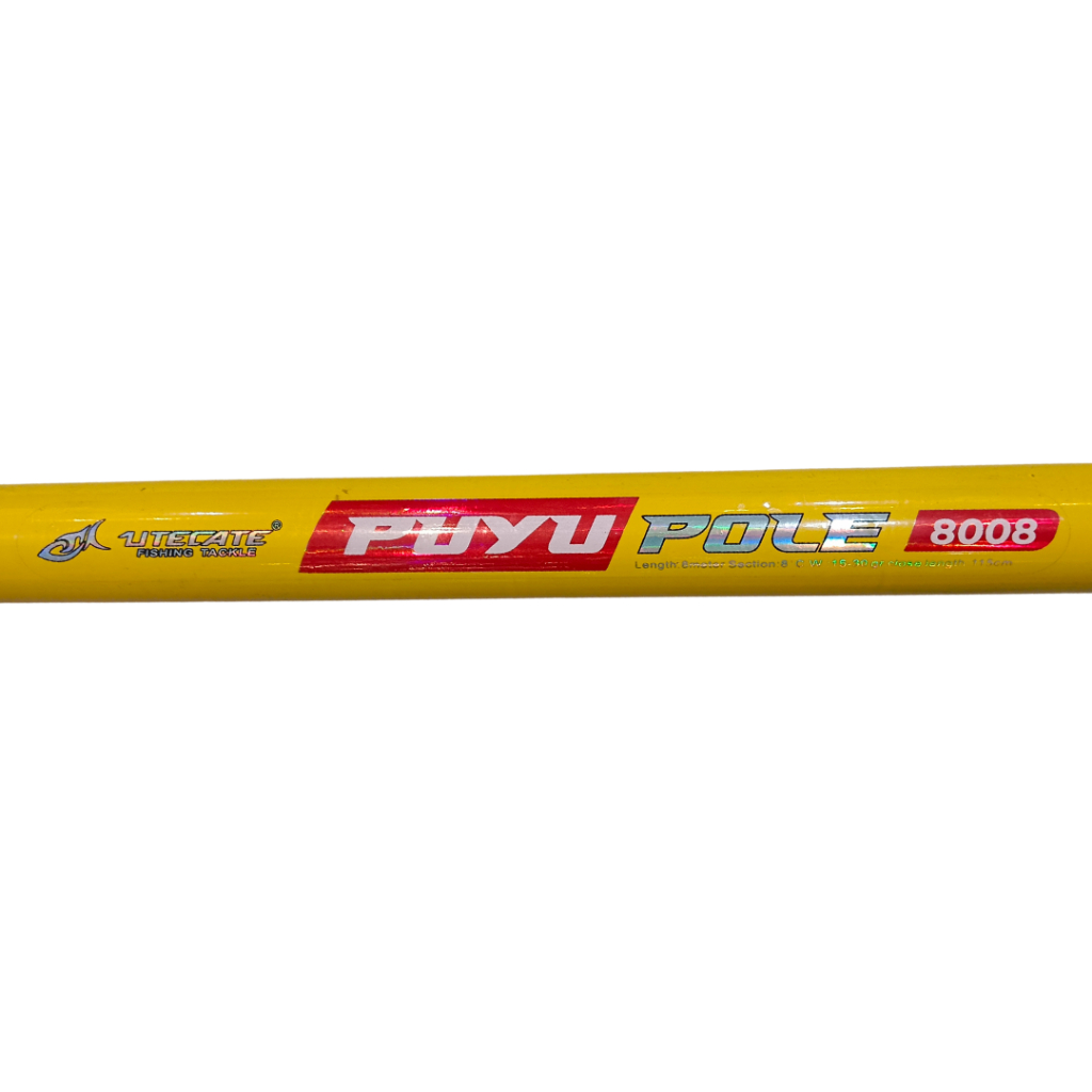 Jual Tegek Utecate Puyu Pole Stik Gabus Kaku Ring Tip Fiber Solid Joran Next Master Pole