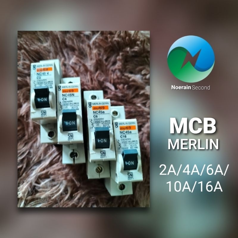 Jual Mcb Merlin Gerin Multi9 1phase 2a 4a 6a 16a20a25a32a40a