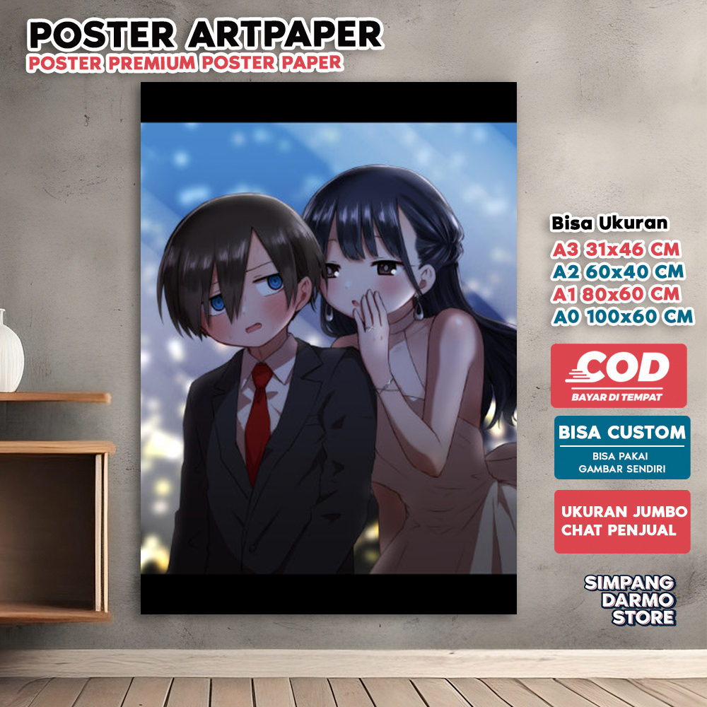 Jual Poster Anime The Dangers in My Heart Kualitas HD dan Bisa Custom