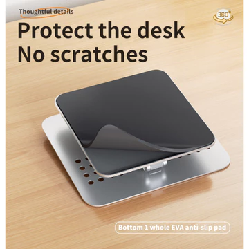 JOPREE P30 Desktop Metal Stand 360 Rotate Laptop Notebook Macbook Aluminium Adjustable Size 17
