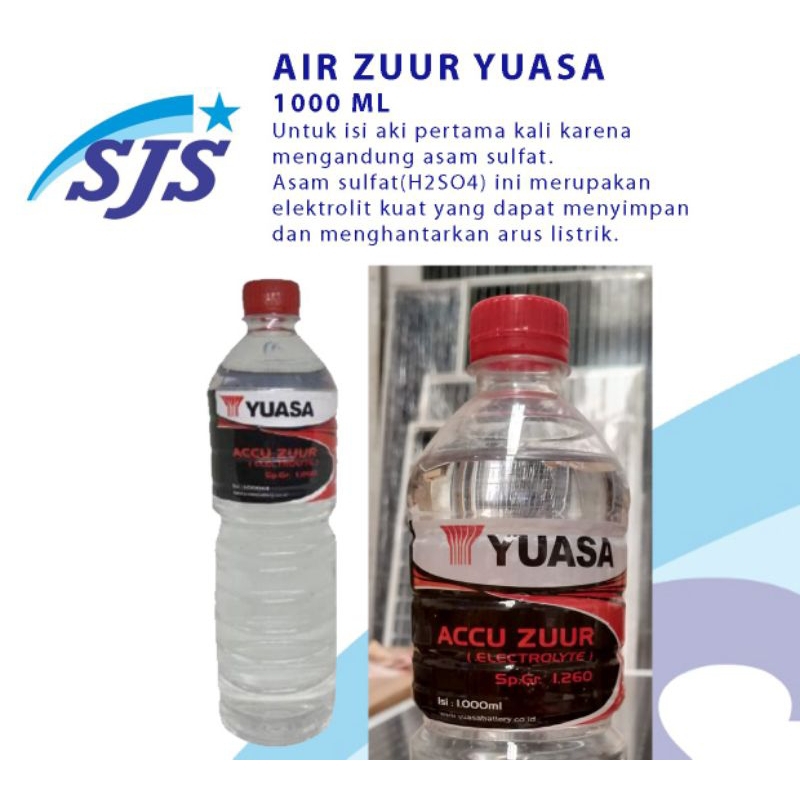 Jual Kemasan Air Zuur Yuasa 1liter Botol 1000ml Shopee Indonesia 1558