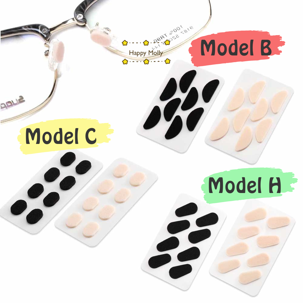 Jual 8 Pcs Stiker Kacamata Penyangga Hidung Pencegah Turun - Non Slip ...