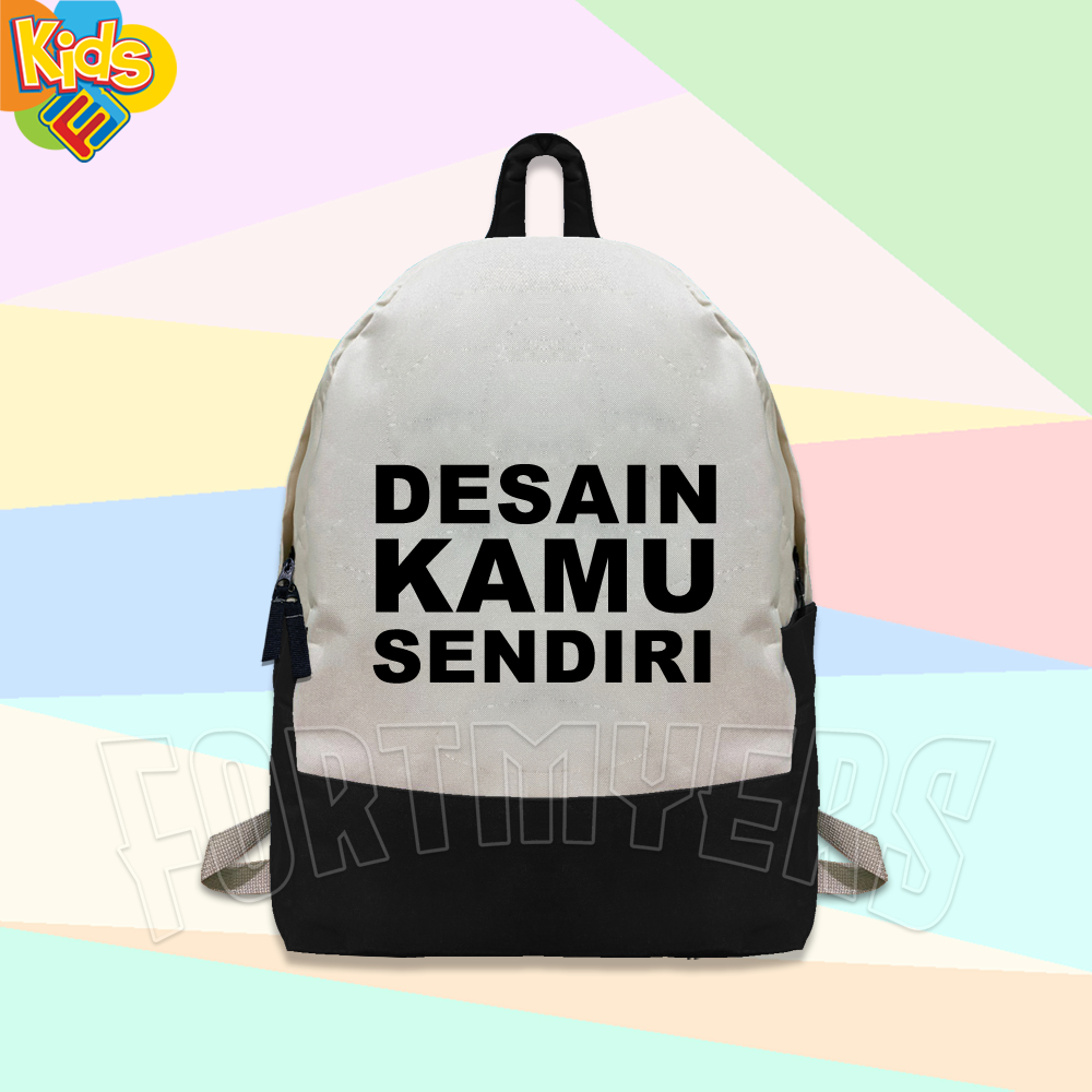 Jual TAS RANSEL ANAK CUSTOM DESAIN GAMBAR FOTO NAMA SESUAI KEINGINAN