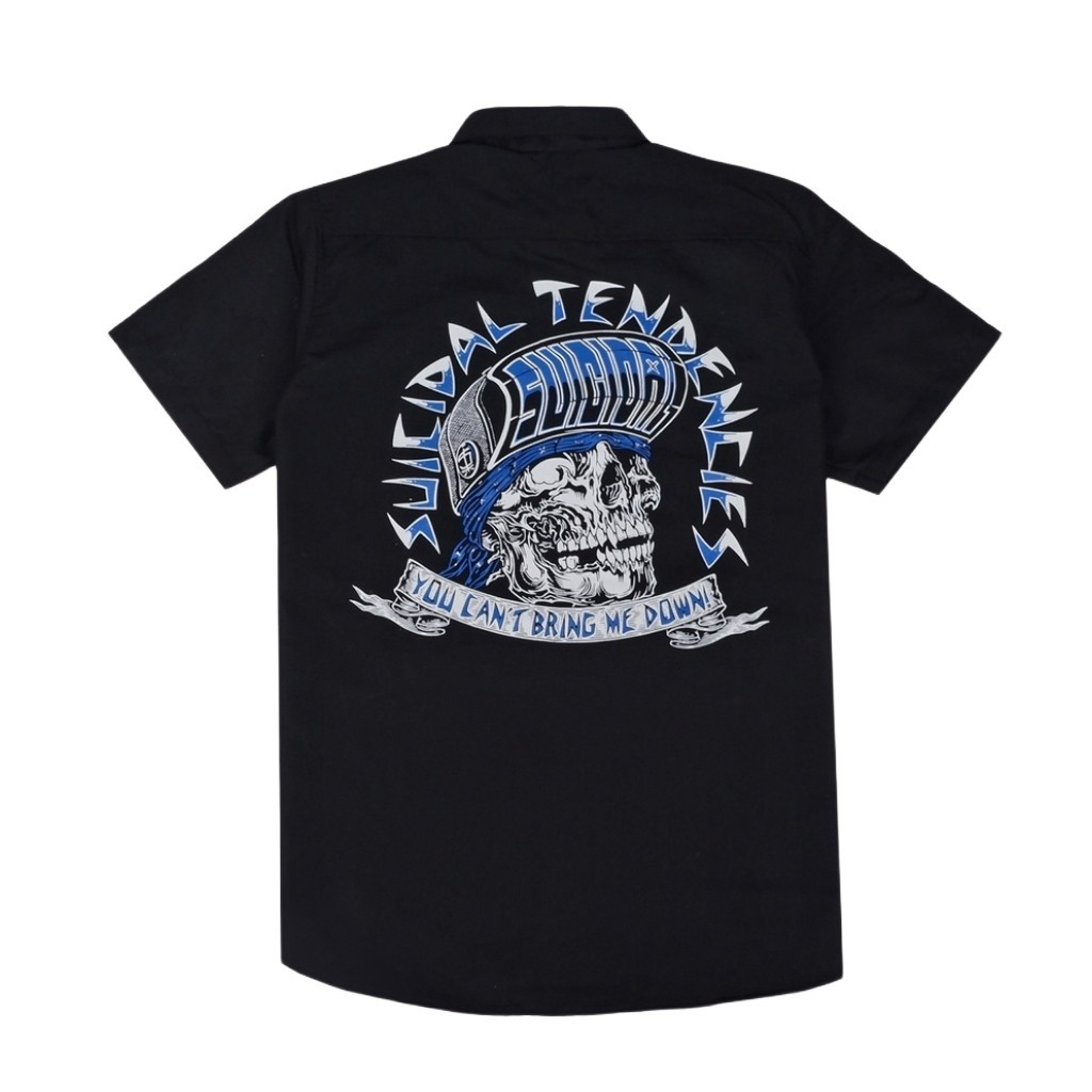 Jual KEMEJA WORKSHIRT SUICIDAL TENDENCIES YOU CANT BRING ME DOWN BLACK Shopee Indonesia