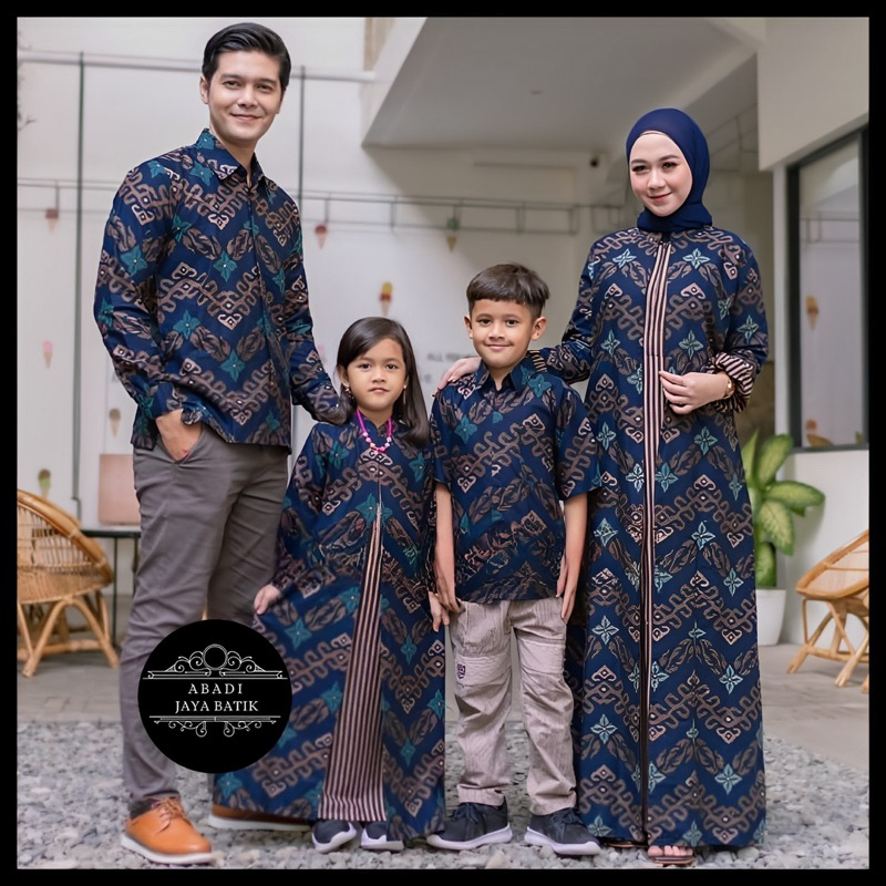 Jual Sarimbit Batik Couple Keluarga New Cardy Series Modern Ayah Ibu ...