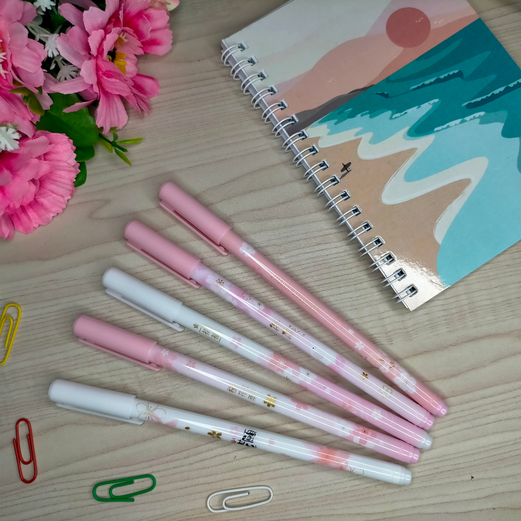Jual Pulpen Cherry Blossom Japan Sakura Gel Pen Erasable 0.38 Shopee