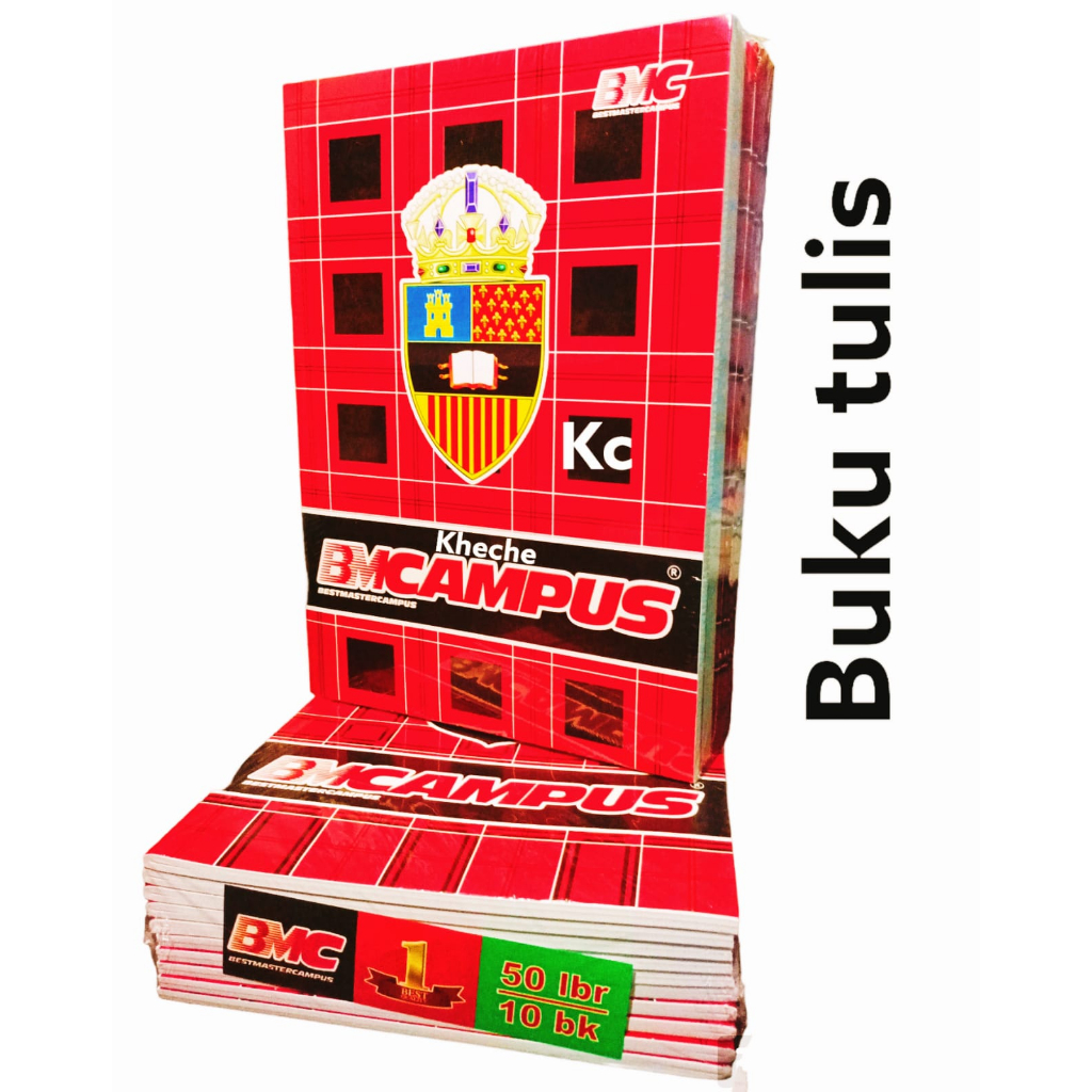 Jual Buku Tulis Sekolah Bmcampus Isi 50 Lembar 1 Pack 10 Buku Shopee