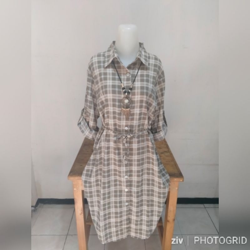 Jual LONG TUNIK WANITA KRINGKEL MOTIF T1032 | Shopee Indonesia