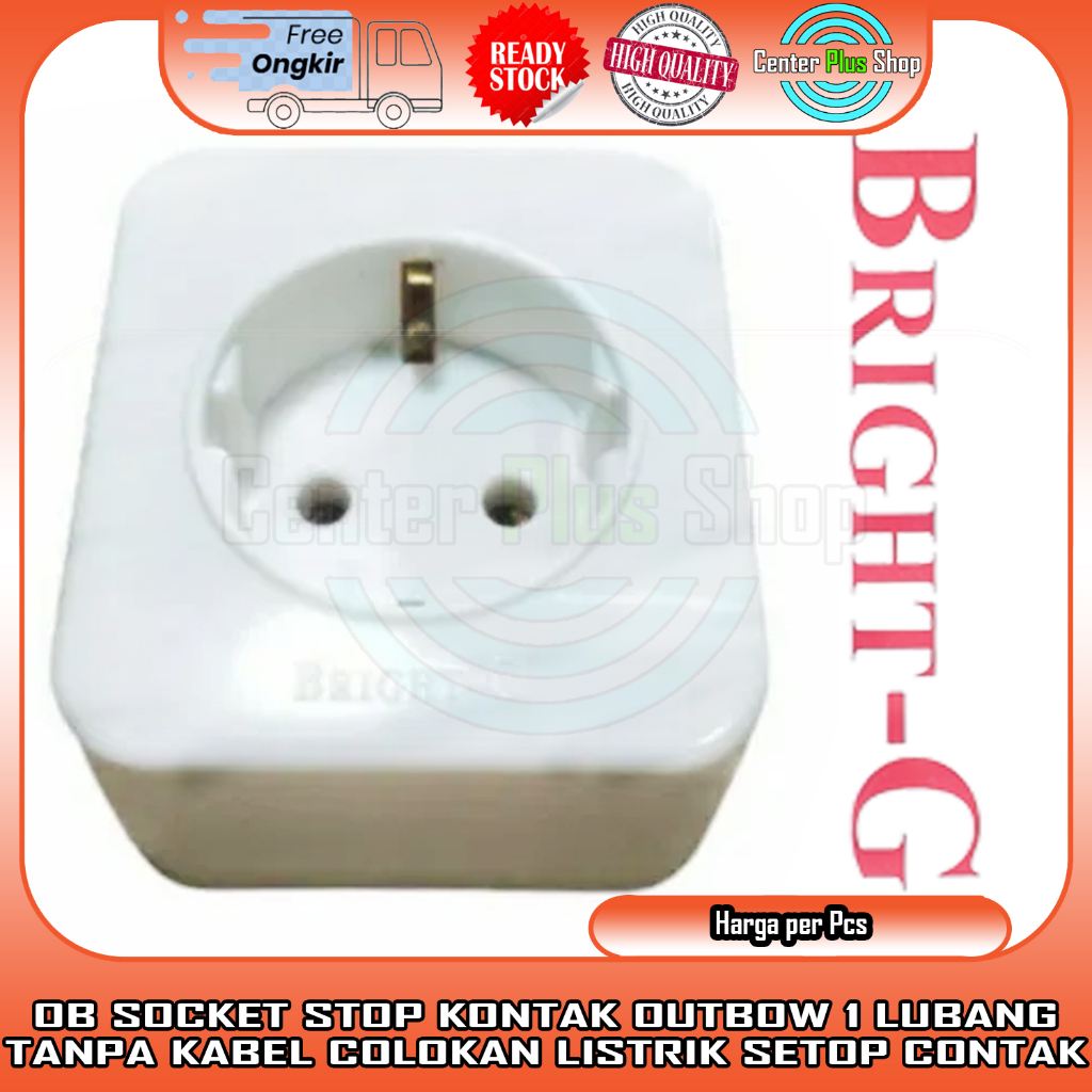 Jual OB STOP KONTAK SOCKET OUTLET OUTBOW BRIGHT G BG 7616 BG7616 SOKET ...