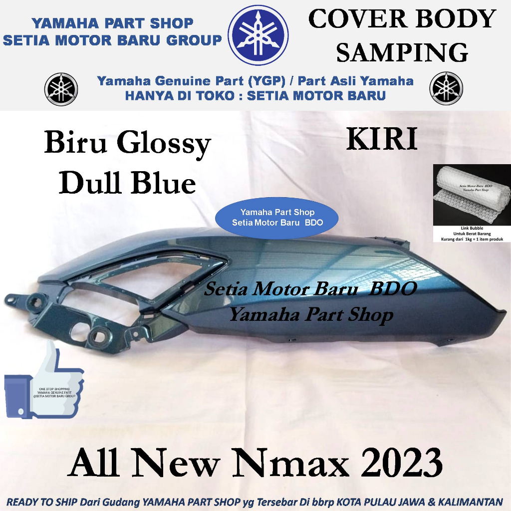 Jual Cover Side Bodi Body Samping Biru Glossy Dull Bluekiri All New