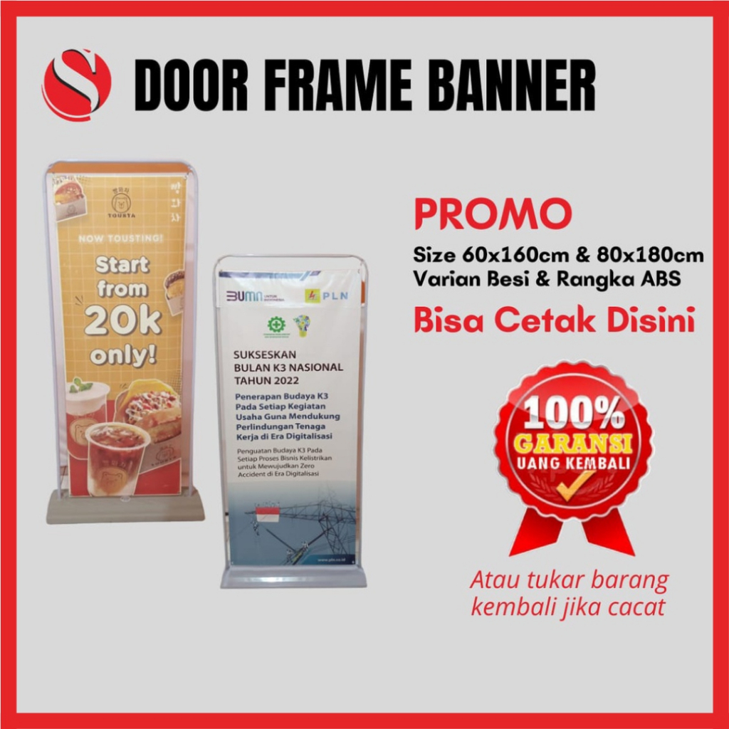 Jual DOOR FRAME BANNER / DOORFRAME STAND / DOORFRAME 60X160CM