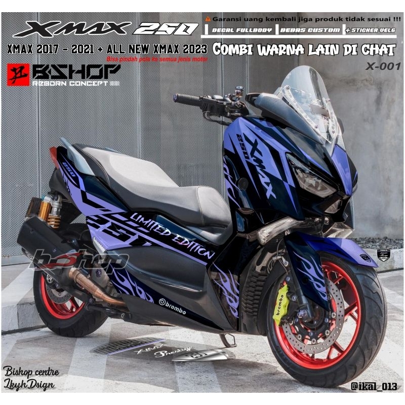 Jual Decal stiker yamaha xmax 250 variasi motor motif grafis full body ...