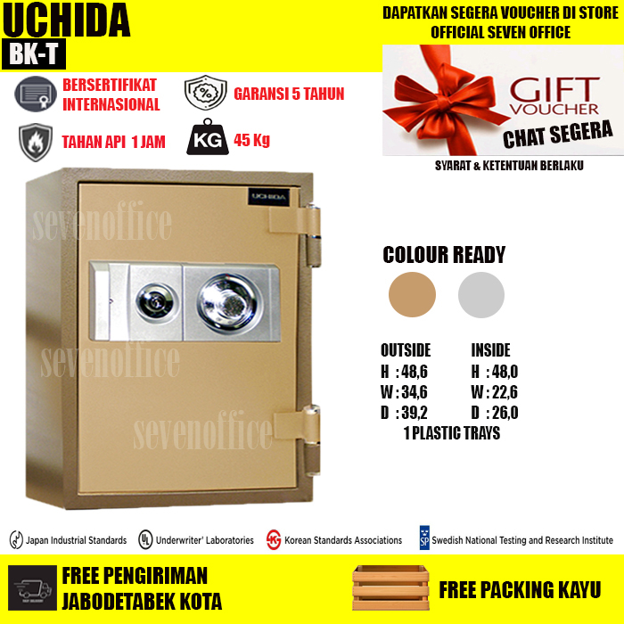 Jual Brankas Uchida Bk T Brankas Tahan Api Brankas Mini Brangkas Besi Shopee Indonesia