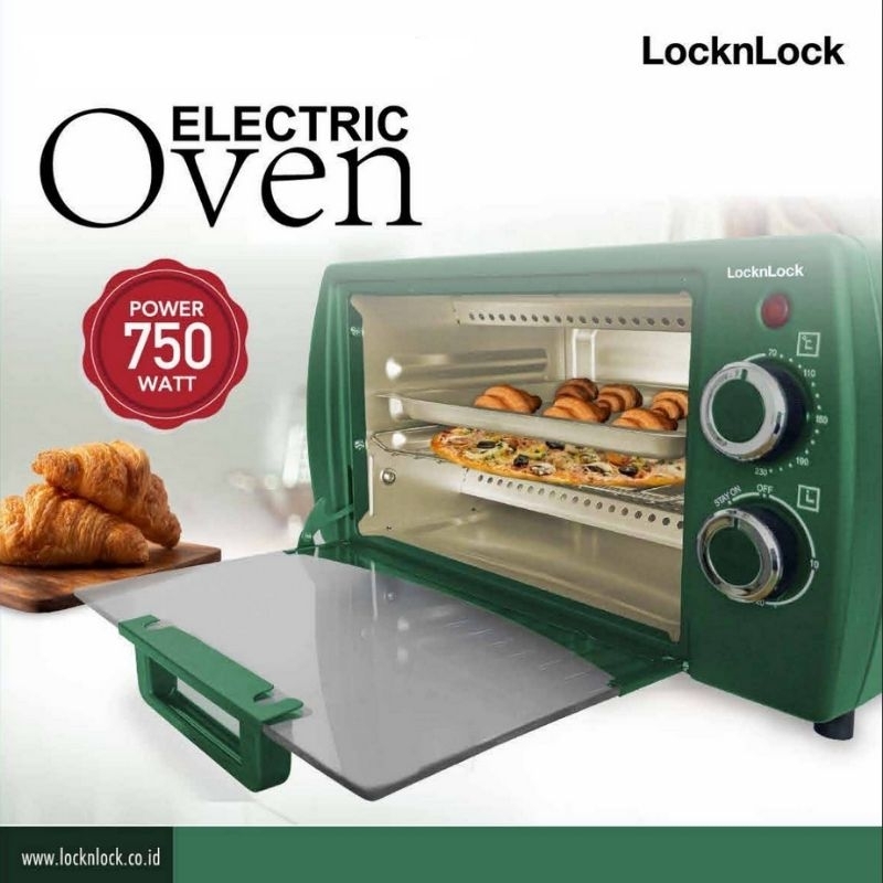 Jual LOCKnLOCK LOCK&LOCK Green Electric Oven EJ0146GRN (Free Bubble