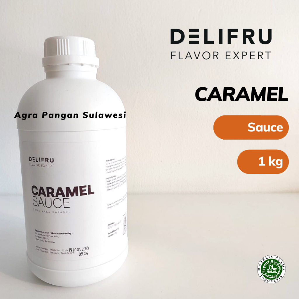 Jual Delifru Sauce Caramel 1kg 1 L Liter Saus Saos Minuman Kopi Topping