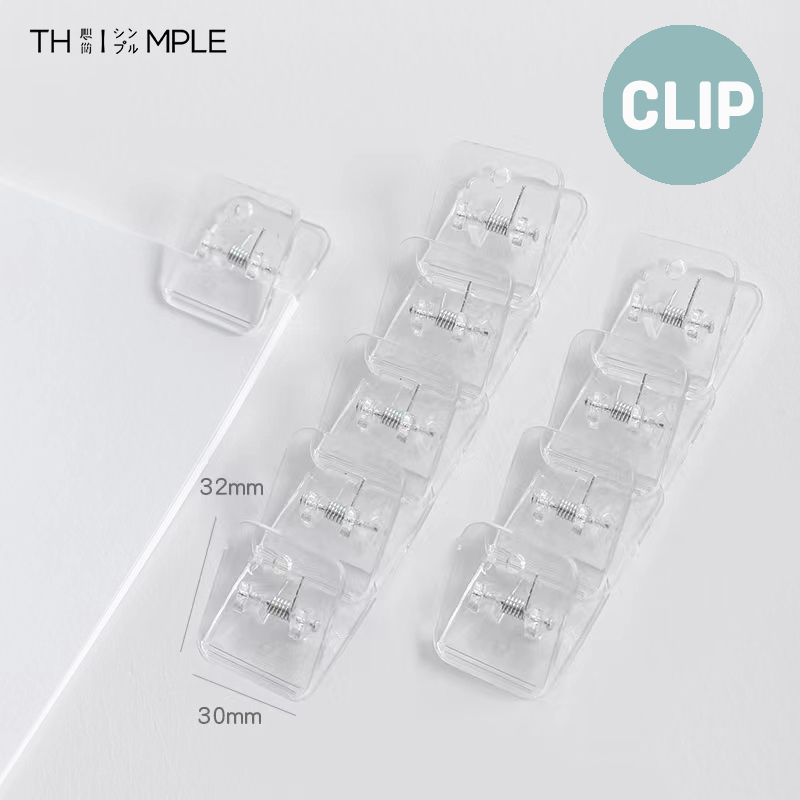 Jual Binder Clip Square Paper Clip/Penjepit kertas transparan berwarna