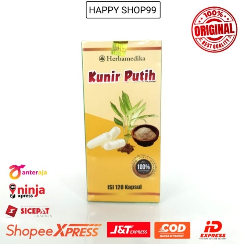 Jual Kapsul Kunir Putih Isi 120 Kapsul Herbamedika Shopee Indonesia 9387