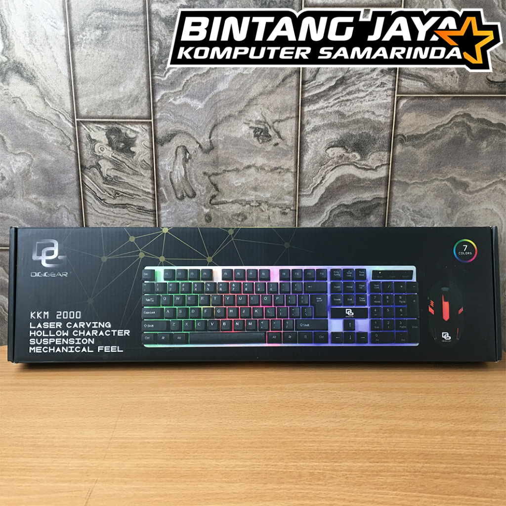 Jual Keyboard + Mouse Gaming RGB Digigear KKM 2000 | Shopee Indonesia