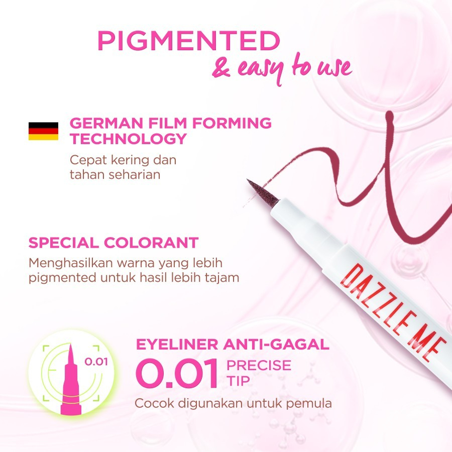 Jual Dazzle Me Color-Chic Liquid Eyeliner 1.1gr | Shopee Indonesia