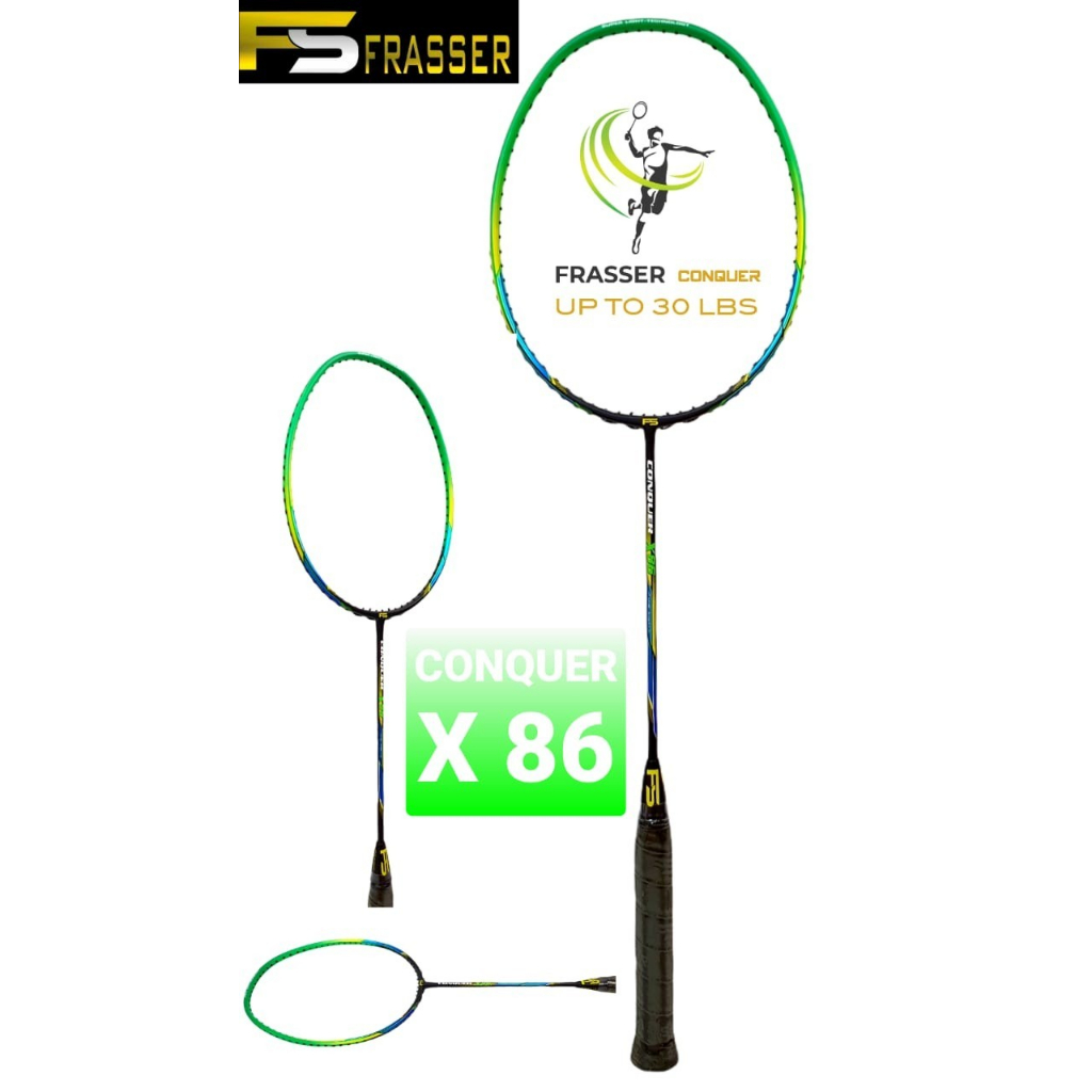 Jual Frasser Raket Bulutangkis Badminton Conquer 72 l | Shopee Indonesia