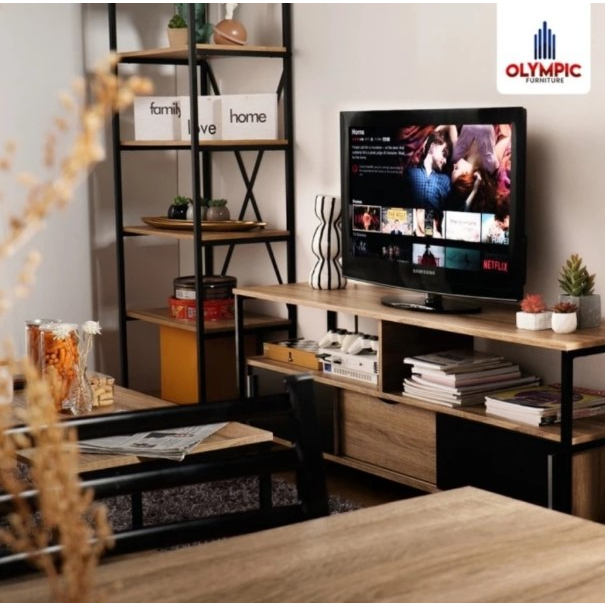 Jual [Kargo] RAK TV TYPE AVR EIRA OLYMPIC MEJA TELEVISI RANGKA BESI ...