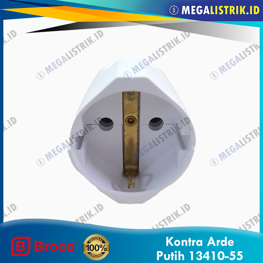 Jual BROCO KONTRA STEKER ARDE BULAT PUTIH 13410-55 / CONTRA SAMBUNGAN ...