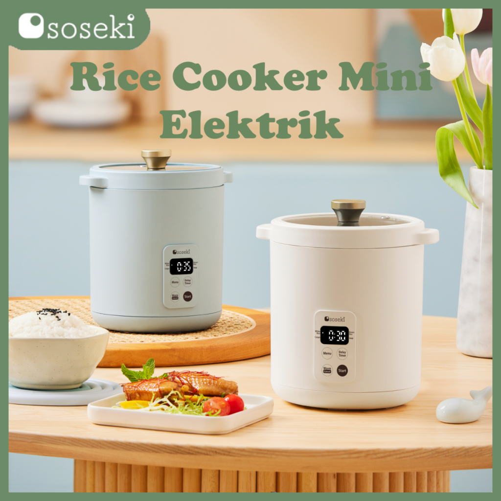 Jual SOSEKI Rice Cooker Mini Elektrik 1.2L / Mini Rice Cooker Digital  Elektrik Anti Lengket / Penanak Nasi Kecil - Biru di Seller Soseki Official  Store - Soseki Official Store - Kota Jakarta Utara