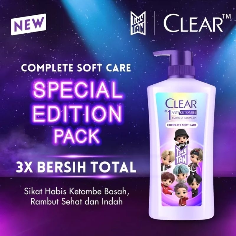 Jual CLEAR Shampoo Anti Ketombe Complete Soft Care TinyTan Spesial
