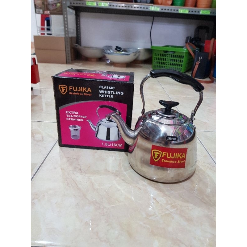 Jual Teko Fujika Stainless Steelkettle Stainless Steel 15liter Shopee Indonesia 6615