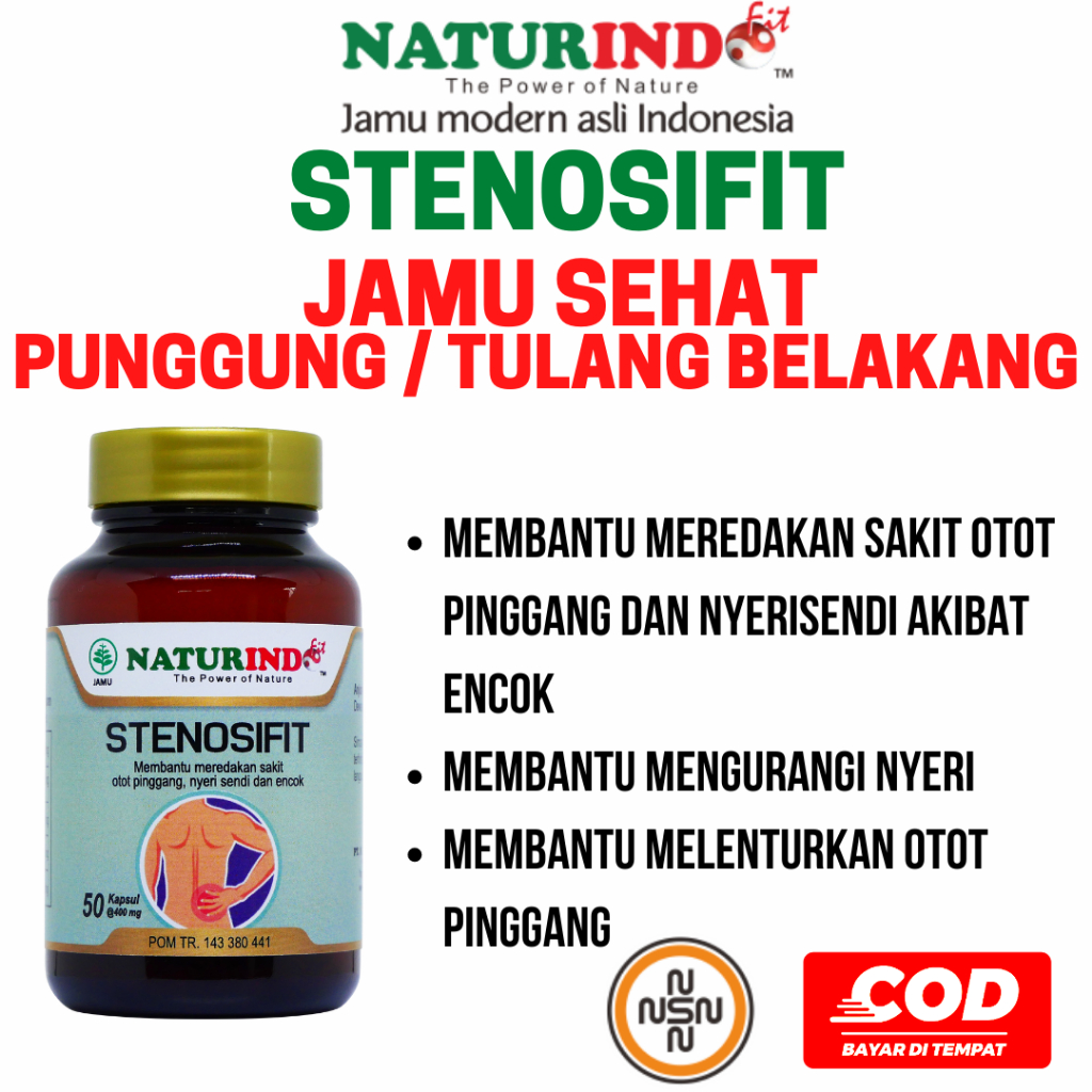 Jual Obat Sakit Pinggang Belakang Saraf Syaraf Kejepit Encok Stenosifit